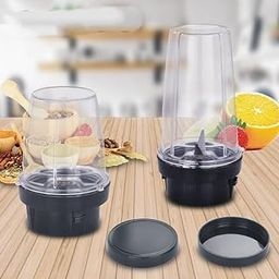 Replacement Juicer Cup with Lid, Clear Plastic Container for Blender, Set of 3-image-38