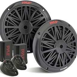 200 Watt Marine Boat Speaker System Weather Proof Dual 2 Way 6.5 Inch Outdoor Speakers w/ 85Hz-6kHz Frequency Response, Heavy Duty 8oz Magnet Structure - Pyle PLMR6KB (Black, Pair)-5
