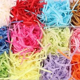 Generic LightBlue : 11 Color 20g Raffia Jute Wedding Party Gift Candy Packing Material Box Filler Supplies-18