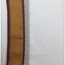 9x5 white 10 eye mahilkhan cotton dhoti-48