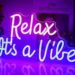 SG PRINT Relax It's a Vibe Neon For Bar Studio Club Party Room Wall Decor Transparent Neon Light-image-12