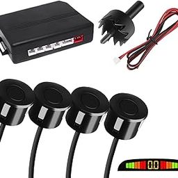 Kozdiko Car Reverse Parking Sensor Black Set of 4 with LED Display Buzzer and Control Box Radar Beep Sound Alert Auto Object Detector Compatible With Maruti Suzuki Old Dzire-20