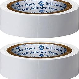 VCR Double Side Tissue Tape - 10 Meters in Length - 24mm / 01" Width - 02 Rolls Per Pack - Easy Tear for Double Sided Adhesive Use, Best for Arts, Crafts, Photography, Scrapbooking.-image-35