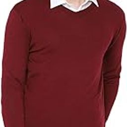 Men's Wool V-Neck Sweater-image-25