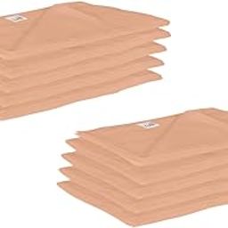 Lula Reusable Orange Muslin Square Napkins (45cm X45Cm) Pack of 10-image-90