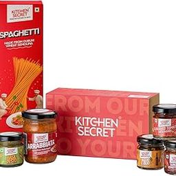 Kitchen Secret Italian Combo | Spaghetti Pasta 500g + Italian Sample Box | 100% Durum Wheat | Egg Free, No Maida, Trans Fat Free | Ideal Gift Set for Pasta & Sauce Lovers-image-31
