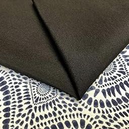 Black Waterproof Outdoor Plain Ottoman Fabric - Teflon Canvas Material for Cushions, Beach, Gazebo - 55 inches Wide (Sold by The Yard)-image-36