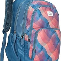 Plaids 19 inches Blue School Backpack (PLAIDS19SBBLU)-image-4