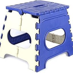 GOCART WITH G LOGO Portable Kids Folding Stool Outdoor Activity Tool Home Traveling Kid Stool 12 Inch (Blue)-24