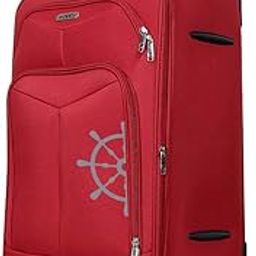 Canyon Check-in Size Travel Luggage Trolley with 4 Wheels | Soft Sided Polyester Roller Case, Suitcase Bag | Red, 24 Inch, 360° Smooth Rolling, Number Lock Spinner Bags - Men & Women-image-25