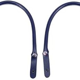 Ubervia 2pcs Handbag Handles PU Leather Handles Strap Handle Accessories Snap Button Handle for Women Lady Handbag (Dark Blue)'-image-16