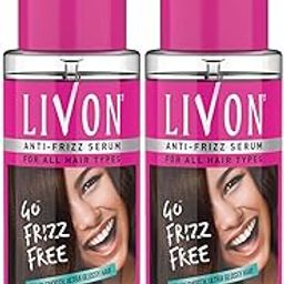 Livon Serum for Frizz-free, Smooth Hair, with Argan Oil & Vitamin E, 50ml, Pack of 2-image-20