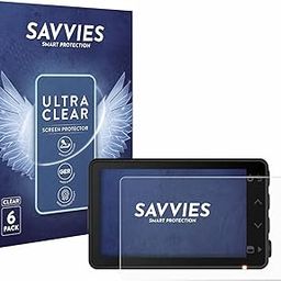 Savvies Pack of 6 Screen Protectors for Garmin Dash Cam X110 Ultra Transparent-image-55
