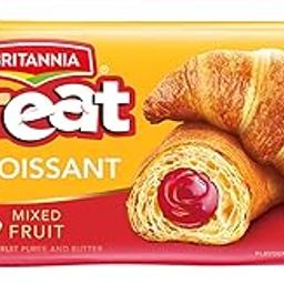 Britannia Treat Croissant – with Mixed Fruit Crème Filling (47g) – 100% VEG-image-49