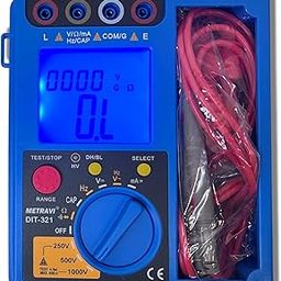 Metravi DIT-321 Digital Insulation Tester upto 40G.Ohms with built-in Multimeter-9