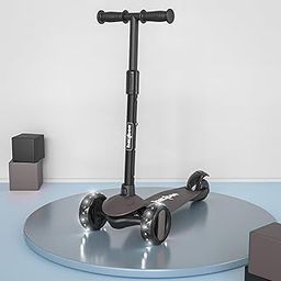 Baybee Alpha Kick Scooter for Kids, Smart 3 Wheel Kids Scooter with 4 Height Adjustable Handle, Runner Scooter with Led PU Wheels & Brake, Skate Scooter for Kids 3 to 10 Years Boys Girls (Grey)-image-58