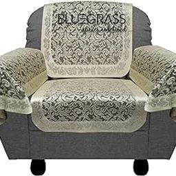 BLUE GRASS Vista Net Fabric 5 Seater Sofa Cover Set with Arm Cover - 12 Pieces || Coffee.-image-49