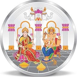 Precious Moments Ganesh Lakshmi Silver Coin 10 Gram | 20 Gram | 50 Gram | 100 Gram BIS Hallmarked 999 Purity with Gift Box by ACPL-image-61