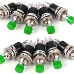 UJEAVETTE 8x10 x Mini Momentary Push Button Switch for Model Railway Hobby Green-image-30