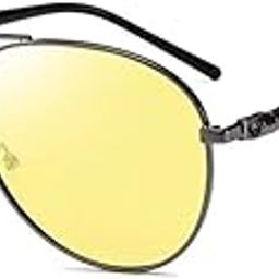 Metal Body Polarized Aviator Sunglasses for Men & Women, Thick Leg with Polarized Testing Card-picture-16