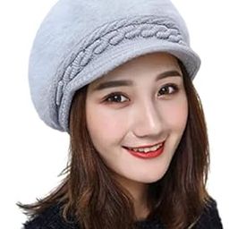 Women's Wool Beanies Hat (Grey) Free Size-image-24