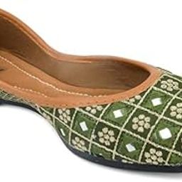 Mojari Punjabi Jutti for Women Ethnic Footwear- Mirror Emb-image-90