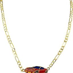 Red Car Necklace – Thick Chain with Cute Red Car Charm – Fun Jewelry for Boys Car Lovers- ch3 veh-image-36