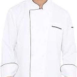 Associated Uniforms Full sleeve Chef Coat (Chef Jacket - Smart Fit) (L-40, WHITE)-image-19