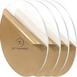 AbhiKalpya Art Studio Transparent Acrylic Sheet Circle 4 pcs Plexiglass (DIA : 10 Inch) Set of 4-image-20