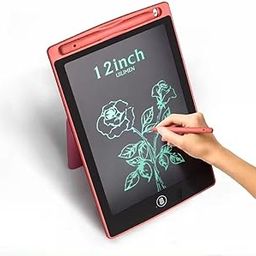 12 Inch Large Screen LCD Writing Tablet Toy Cum Slate with Stylus for Kids Reusable E-Note Pad Graphic Drawing Best Birthday Gift for Kids Boys Girls (Random Color) Pack of 1-image-99