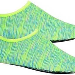 SAZ DEKOR 2xSoft Water Shoes Stretchy Socks Yoga Swim Shoe Dive Sock Green L-image-43