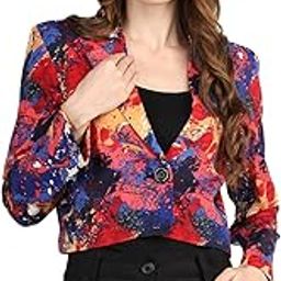 chkokko Polycotton Women Printed Fashion Standard Length Coat-picture-26
