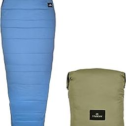Hacer HC-700 Dras Camping Sleeping Bag with Reliance Microfiber Filling -18 to +3 Degree Winter Hiking Trekking 7.2ft for Baby, Adults Men & Women Travelling Bags (Blue & Grey, 2.3KG)-image-39