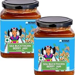 KIWI Kisan Window Seabuckthorn Jam- 300g Pack of 2 | Leh Berry Jam | Rich In Vitamin C | Sea Buckthorn Berry Jam- 300g- Pack of 2-image-22