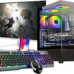 CHIST AMD Desktop PC 3000G 4CORE 4 Threats | DDR4 16GB RAM | 512 GB SSD| 24" IPS Brazil Monitor and Gaming Keyboard Mouse| WiFi Ready to use-21