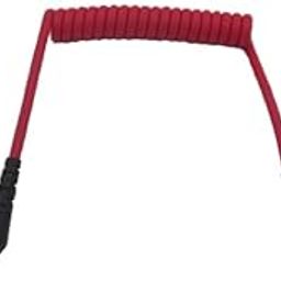 TRS to TRRS Microphone Cable 3.5mm Male to Male Right Angle Patch Adapter Cable Wireless Lavalier Mic Cord RED-12