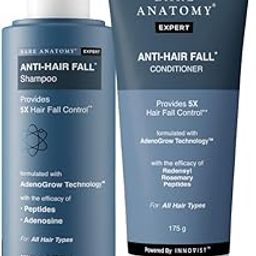Bare Anatomy Anti-Hair Fall Shampoo & Conditioner Combo | Provides 5X Hair Fall Control | Adenosine, Redensyl, Rosemary & Peptides | Reduces Hair Fall, Thinning & Breakage | For All Hair Types | 250ml + 175gm-image-44