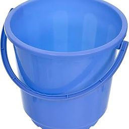 Kuber Industries Bucket|Plastic Bucket for Bathroom|Bucket for Bathing|Unbreakable Bucket with Handle|16 Liter (Blue)-57