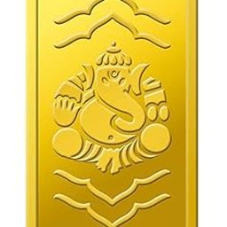 24k (999.9) Lord Ganesh 5 gm Yellow Gold Bar-image-82