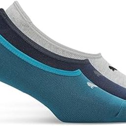Unisex-Adult Cotton Footie Classic Socks 3P Unisex, Petrol Navy Grey, 39/42 (92965906)-image-97