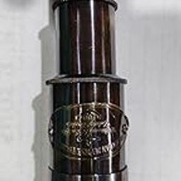 Vintage Collapsible Brass Telescope, 17.8 cm Extended Length, 8.9 cm Collapsed Length, 5X Magnification-picture-14