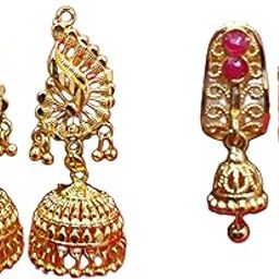 Golden studs and new earrings-36