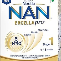 EXCELLAPRO Stage 1 Infant Formula Milk Powder With HMOs & Probiotic For Babies (Up To 6 Months), 400g BIB-1