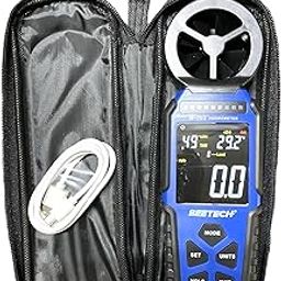 BEETECH B-203 Large Easy-Reading Backlit LCD Displays Anemometer With Audible Alarm Air Velocity And Air Volume Measurement By Skyking-picture-19