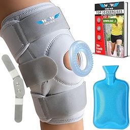 Hinged knee brace for knee pain l open patella knee support for women & men l knee belt for joint pain relief women & men l hinged knee cap knee brace for ligamen (LARGE)-image-18