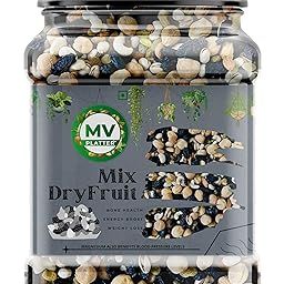 MV Platter Mixed Dry Fruits Pack | 1kg Healthy Snack with Almonds, Cashews, Raisins and Cranberries | Vegetarian Nut Mix in Resealable Pouch | Ideal for Work, Travel, Breakfast, Snacking – 1000 gm-image-43