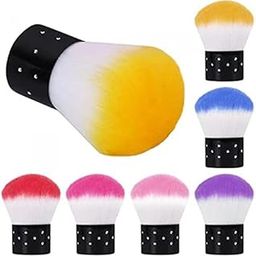ALVRIO 1 PCS Small Nail Art Duster Brush Amazing for Dipping Powder Dip System and Acrylic Powder and General Dust Removing Cleaning, Salon USE ONLY (1 Pack)-50