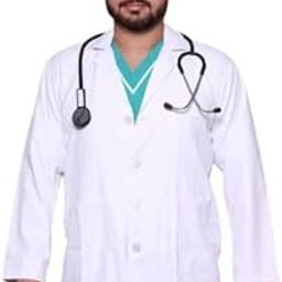 Hangerage Apron Lab Coat White - Unisex Long Sleeves, Pack of 1 (XXL)-picture-27