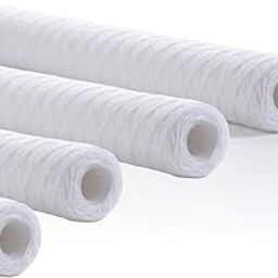 Aqua Wound Filter 20 inch x 2.5" inch Wound Ro Cartridge Filter Pack of 4-image-1