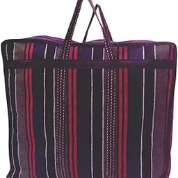 Dira Multipurpose Extra Large Jumbo Size Storage Bag Heavy Duty Storage Organizer Reusable Canvas Shopper Bag Strong Handles with Zipper (Pack of 1) Red Multi colour-image-28